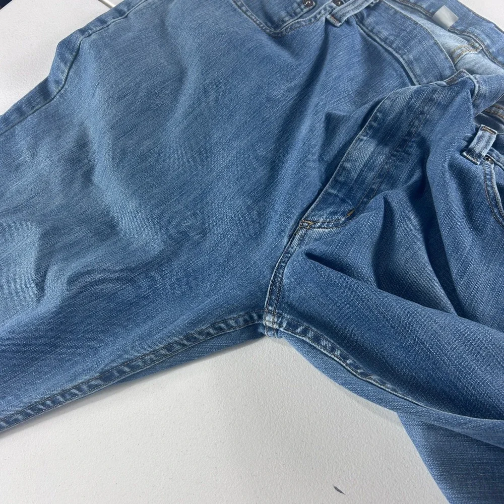 Carhartt 102804 Mens 42x30 Relaxed Fit Straight Leg Blue Stretch Denim Jeans - Picture 12 of 15